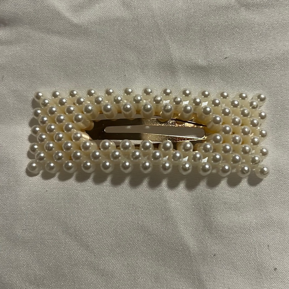 Pearl Hair Clips Gold for Women Girls Christmas Hair Barrettes Decor Acc… - Picture 3 of 5